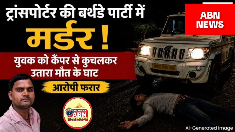 ट्रांसपोर्टर की बर्थडे पार्टी में मर्डर : युवक को कैंपर से कुचलकर उतारा मौत के घाट, आरोपी फरार